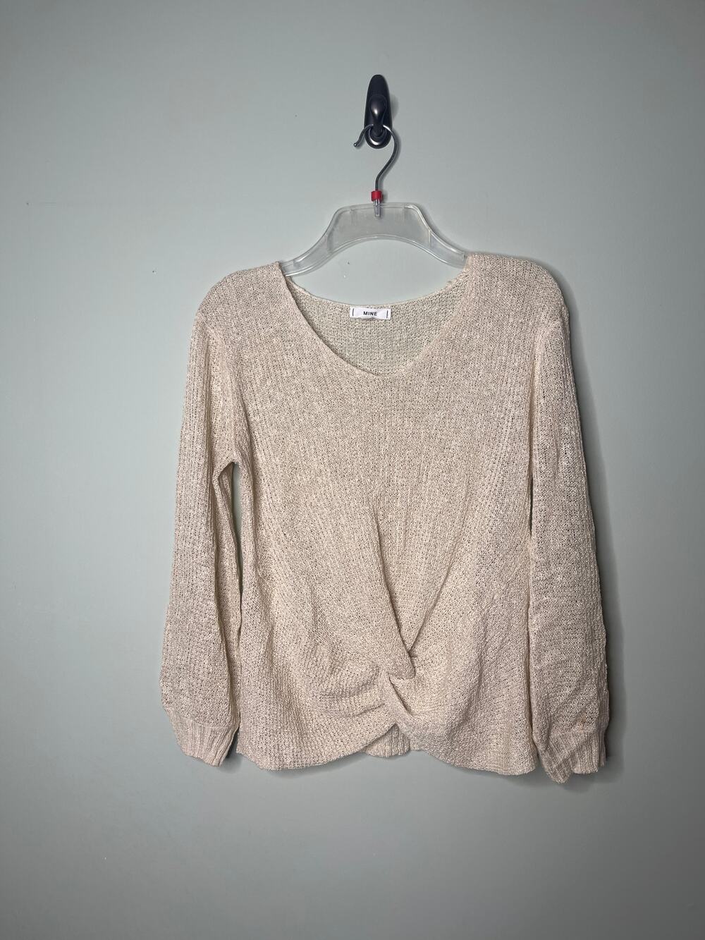 Mine Tan Knit Sweater Medium